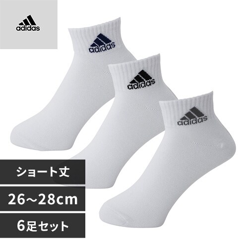 �A�f�B�_�X 6P �����Y���L�����|�C���g �V���[�g��\�b�N�X 06076WVQ 26-28cm �z���C�g�y�v���U�Z���N�g�z_0