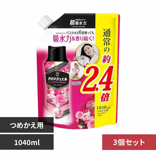 【3個セット】 P&G レノアアロマジュエル 詰替 特大サイズ アンティークローズ&フローラル 1040ml_0