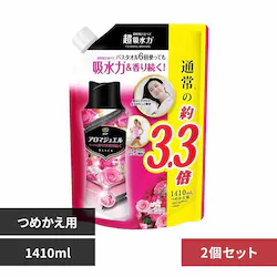 【2個セット】 P&G レノアアロマジュエル 詰替 超特大サイズ アンティークローズ&フローラル 1410ml