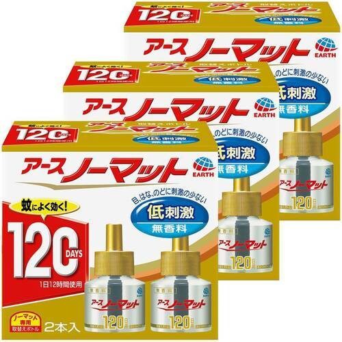 【3個セット】ノーマットリキッド取替えボトル120日用 無香料 2本入_0
