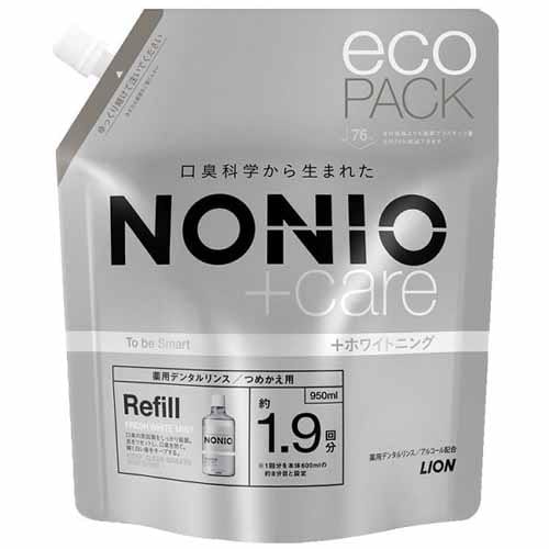 LION NONIO (ノニオ) プラス マウスウォッシュ ホワイトニング デンタルリンス 詰め替え 大容量 950ml 【プラザセレクト】