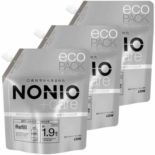 ��12��OFF��LION �y3�Z�b�g�z NONIO (�m�j�I) �v���X �}�E�X�E�H�b�V�� �z���C�g�j���O �f���^�������X �l�ߑւ� ��e�� 950ml �y�v���U�Z���N�g�z_0