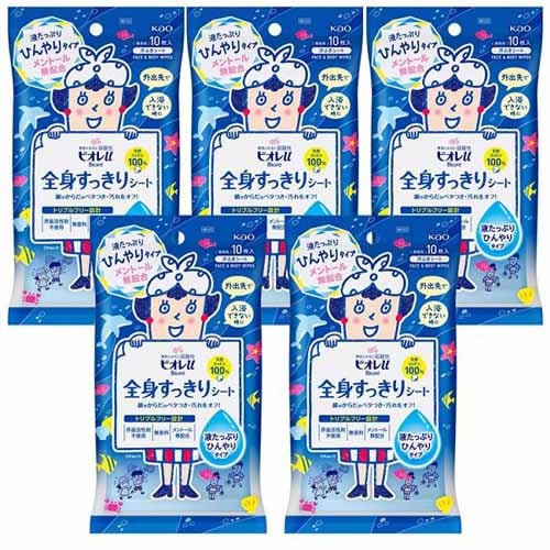 ビオレu 全身すっきりシート  10枚(携帯用) 51セット ビオレu 全身すっきりシート 携帯用 10枚入 花王 - アスクル