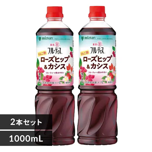ミツカン フルーティス りんご酢ローズヒップ&カシス 1000mL 6倍濃縮タイプ_0