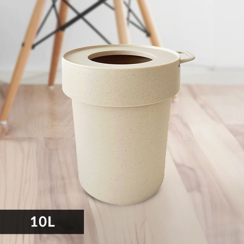 タップトラッシュ L 10L グレージュ【プラザセレクト】 7270800