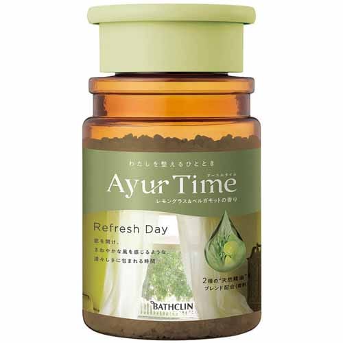 【単品15個セット】 アーユルタイム リフレッシュデイ ボトル(代引不可)【送料無料】 バスクリン アーユルタイム ボトル 520g リフレッシュデイ【プラザ