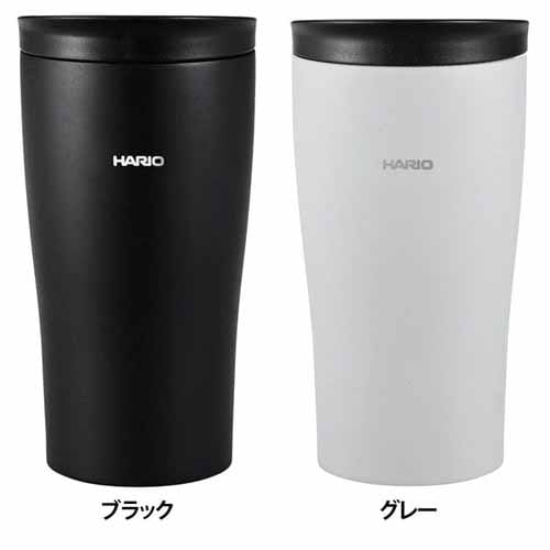 HARIO ふた付き保温タンブラー STF-300B ブラック【プラザセレクト】