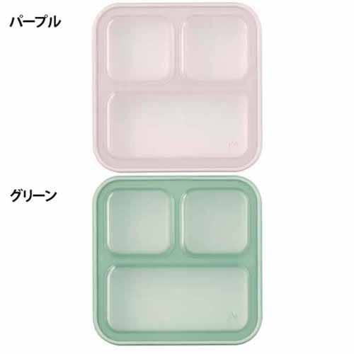 薄型弁当箱 抗菌 フードマン500 パープル【プラザセレクト】