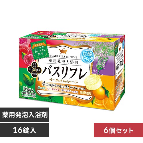 【6個セット】 ライオンケミカル バスリフレ 薬用発泡入浴剤 _0