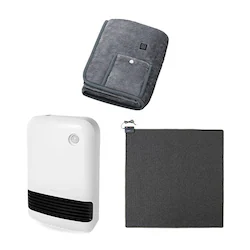 �啗�ʃZ���~�b�N�q�[�^�[ �l���Z���T�[ �z���C�g / �z�b�g�J�[�y�b�g 2�� 176�~176cm / USB�d�C�ѕz 90�~60cm �O���[