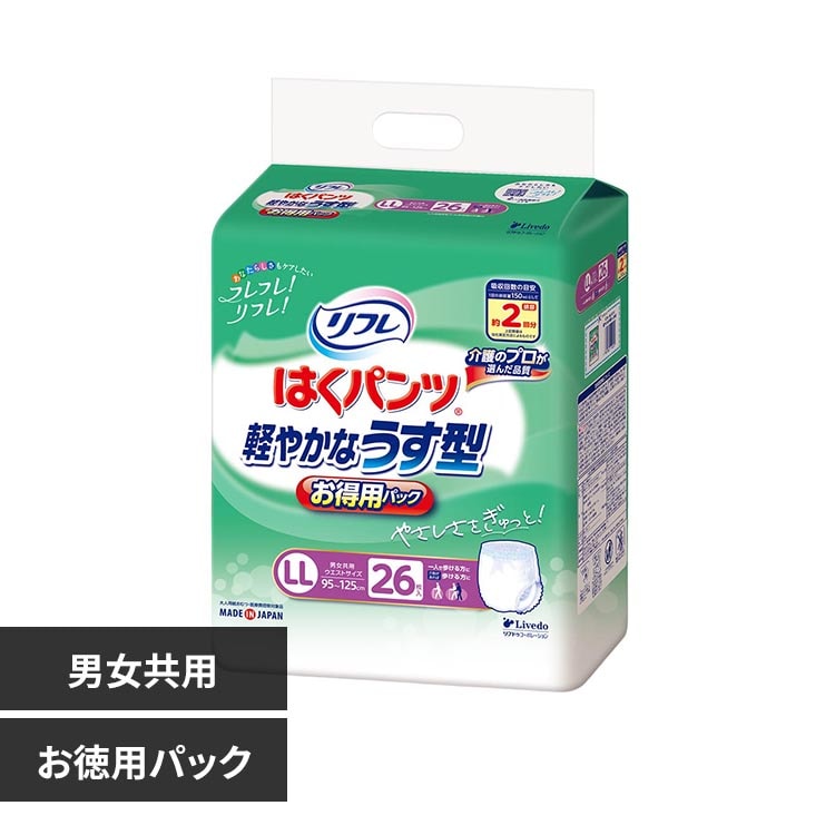 リフレ はくパンツ 軽やかなうす型お得用パック 920212 S 36枚 7272310