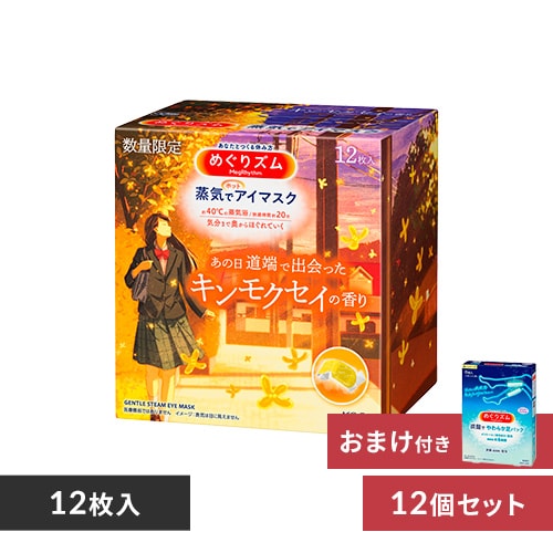 単品】めぐりズム 蒸気でホットアイマスク 12枚入【無香料