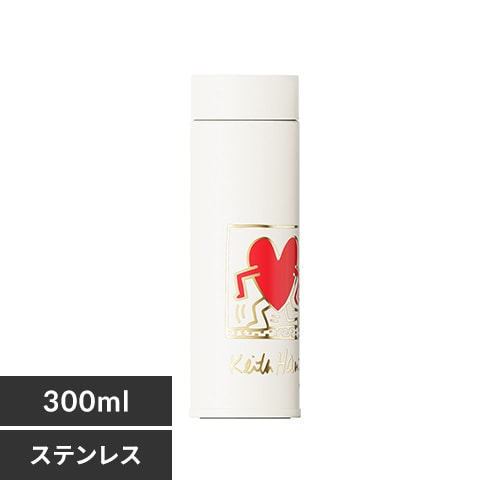 キース・ヘリング マグボトル 300ML 赤【プラザセレクト】