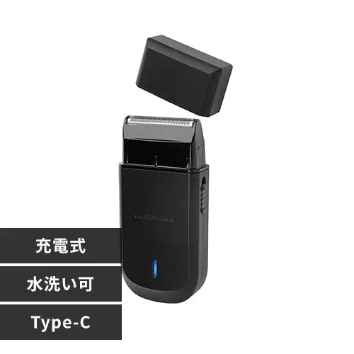 Kashimura ひげ剃り/シェーバー Type-C 充電式 ブラック KJ-183 【プラザセレクト】_0