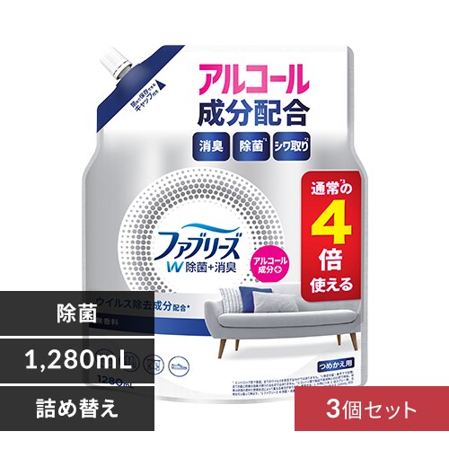 P&G �t�@�u���[�YW���� ������ �A���R�[����������߂����p4�� 1280ml 3�Z�b�g�y�v���U�Z���N�g�z_0