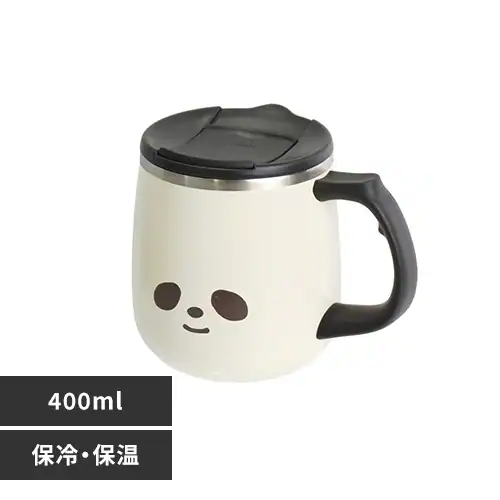 サブヒロモリ ムームー ステンレスサーモマグカップ 351334 ホワイト/だいふくぱんだ【プラザセレクト】_0