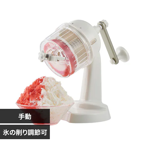 ラドンナ コンパクトふわふわかき氷器 K-HIS1 パンナホワイト【プラザセレクト】_0
