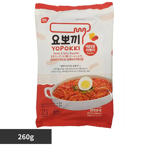 ヘテパシフィック ヨッポギ ラッポッキ甘辛味袋260g 甘辛味【プラザセレクト】_0