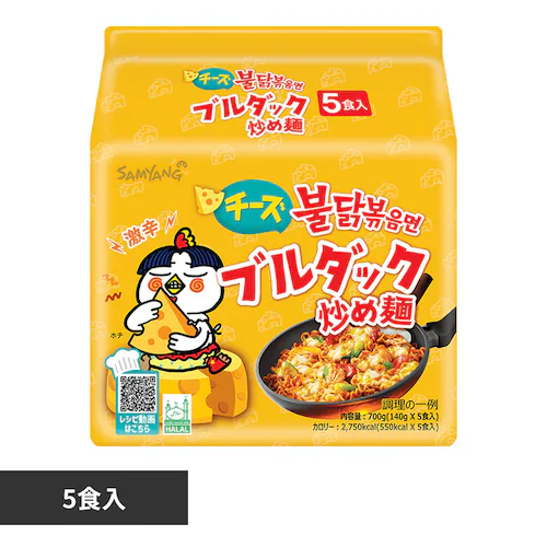 三養ジャパン ブルダック炒め麺袋(5P) チーズ_0