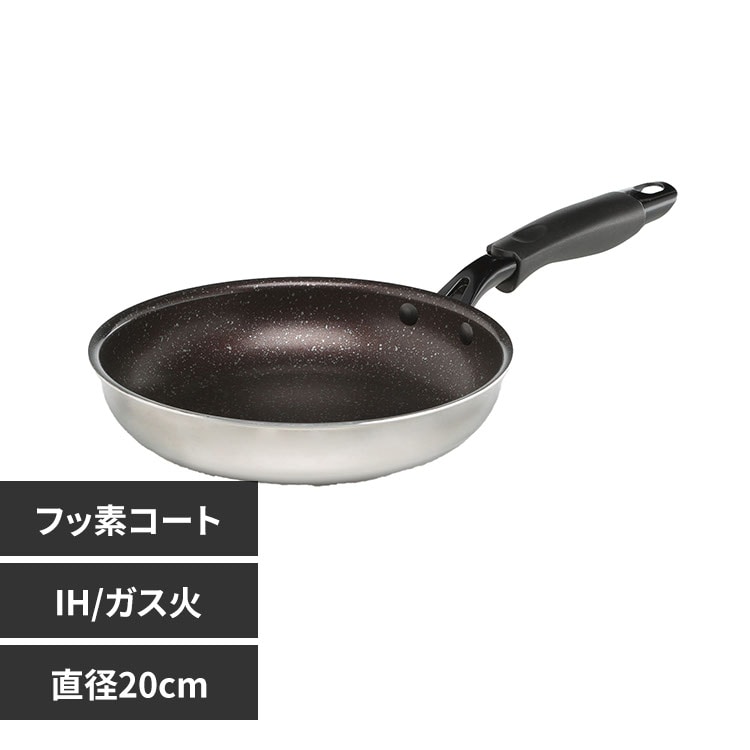 竹原製罐株式会社lucenteⅢ IHマーブルフライパン20cm 67113600
