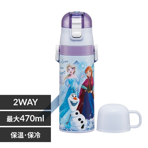 スケーター 超軽量2WAYステンレスボトル SKDC4 アナと雪の女王25【プラザセレクト】_0