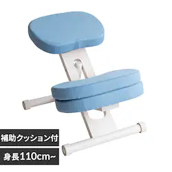 宮武製作所 クッション付きプロポーションチェアキッズ CH-N889CK ホワイト脚ライトブルー【時間指定不可】【代引不可】【同梱不可】【直送】