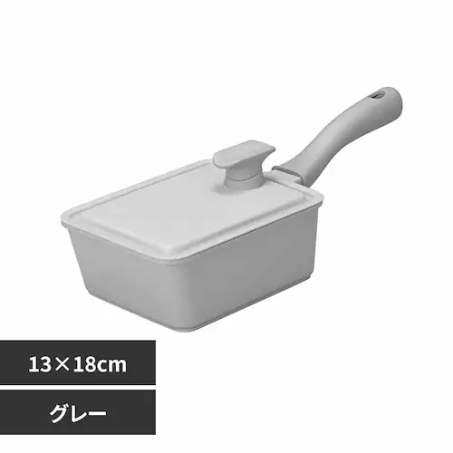 シービージャパン Supot 深型四角フライパン 13×18cm グレー【プラザセレクト】_0