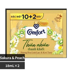 EXPORTERS VIETNAM Comfort Mild Nature Lily��Fresh Kiwi Fragrance Fabric Conditioner 18ml 2sachets Lily��FreshKiwi�y�v���U�Z���N�g�z