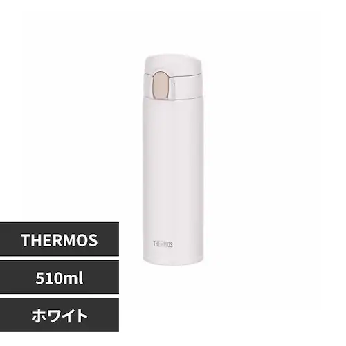 サーモス 真空断熱ストローボトル 0.51L FKA-500 WH ホワイト_0