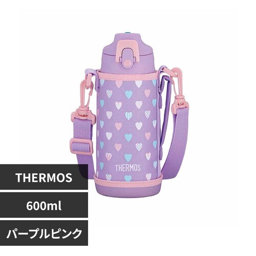 サーモス 真空断熱2ウェイボトル 0.6L FJJ-602WF PL-P パープルピンク【プラザセレクト】_0