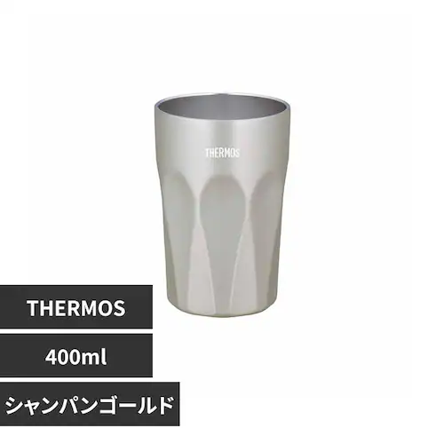 サーモス 真空断熱タンブラー 0.4L JTC-400 CG シャンパンゴールド【プラザセレクト】_0