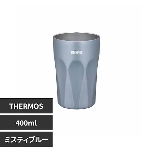 サーモス 真空断熱タンブラー 0.4L JTC-400 MSB ミスティブルー【プラザセレクト】_0