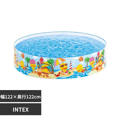 INTEX スノーケルファンスナップセットプール 58477ビニールプール 家庭用プール_0