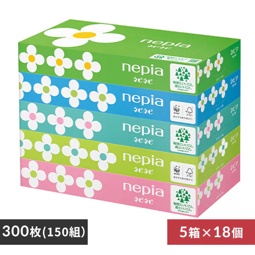 【15時まで復活】【半額】ネピア ネピネピティシュ 150組×5コパック×12個（60パック）2,590円（215.8円/個、43.2円/パック）送料無料！