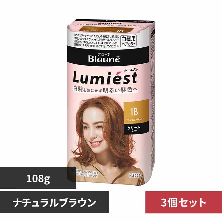 花王 【3個】ブローネルミエストヘアカラー 1M マットアッシュ【プラザ