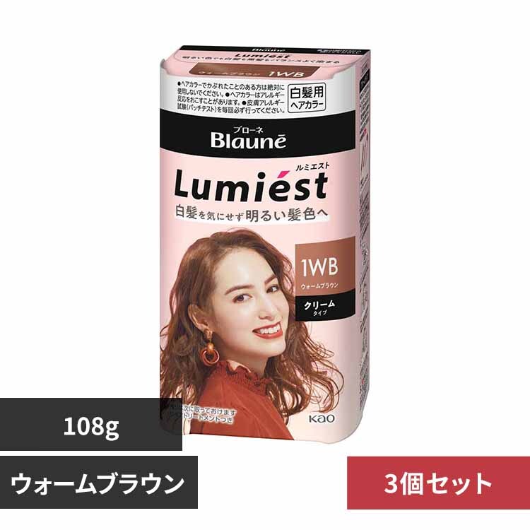 花王 【3個】ブローネルミエストヘアカラー 1M マットアッシュ【プラザ