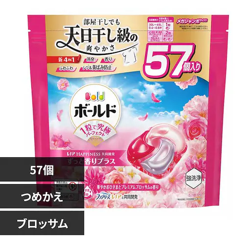 P&G ボールドジェルボール4D華やかプレミアムブロッサムの香り つめかえメガジャンボサイズ プレミアムブロッサム【プラザセレクト】【前払い不可】【代引き不可】【同梱不可】_0