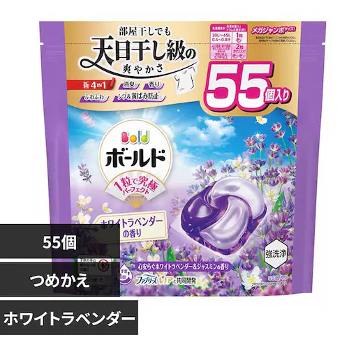 P&G ボールドジェルボール4D心弾けるシトラス&ヴァーベナの香り つめかえメガジャンボサイズ 【プラザセレクト】_0