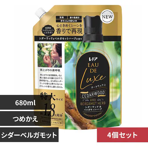 P&G 【4個セット】レノアオードリュクスシダーウッド&ベルガモットハーブの香り特大サイズ シダーウッド&ベルガモット【プラザセレクト】_0