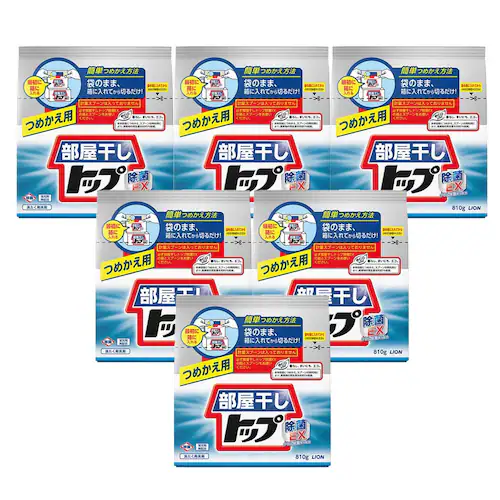ライオン 【6個セット】部屋干しトップ 除菌EX つめかえ用 6個セット【プラザセレクト】_0
