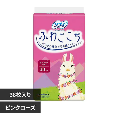 ユニ・チャーム ソフィ ふわごこち 38枚 ピンクローズ_0