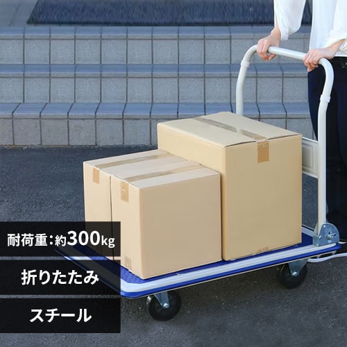 ＜アイリスプラザ＞ スチール台車300kg SLD-H001BL画像