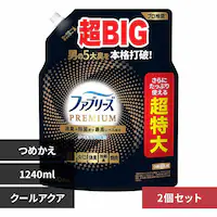 P&G �y2�Z�b�g�z�t�@�u���[�YW����+���L �v���~�A�� �߂����p 4�� 1240ml MEN_�N�[���A�N�A�y�v���U�Z���N�g�z