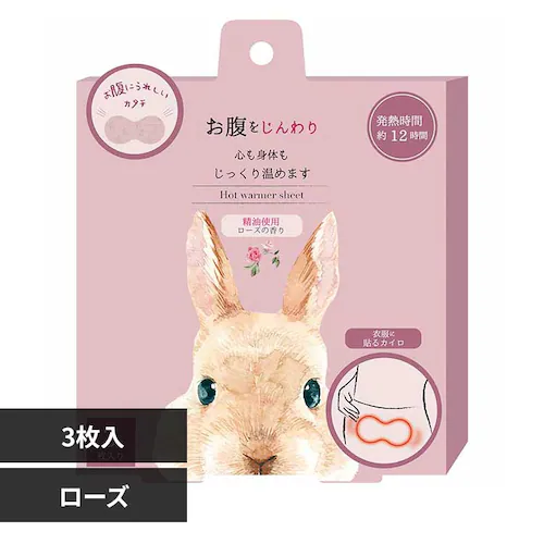 ほんやら堂 お腹に貼るカイロ RLK38801 ローズ【プラザセレクト】_0