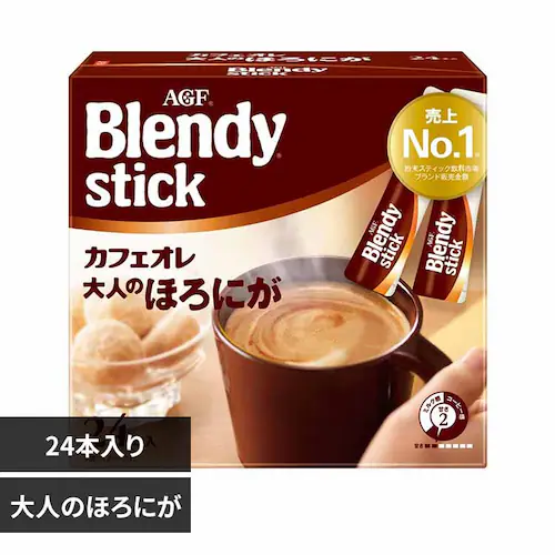 AGF 「ブレンディ」 スティック カフェオレ 大人のほろにが 24本_0