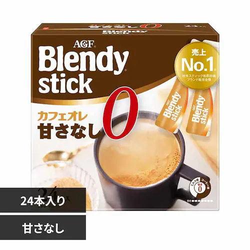 AGF 「ブレンディR」 スティック カフェオレ 甘さなし24本 _0