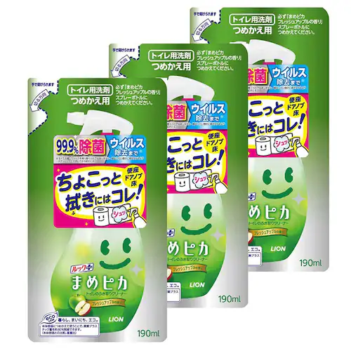 ライオン 【3個セット】ルック まめピカ トイレのふき取りクリーナー つめかえ用 3個セット【プラザセレクト】_0