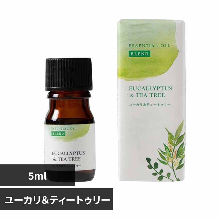 生活の木 ブレンドエッセンシャルオイル 5ml 08-020-7160 ユーカリ&ティートゥリー【プラザセレクト】