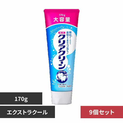花王 Kao 【9個セット】クリアクリーン BIGサイズ 170g エクストラクール_0