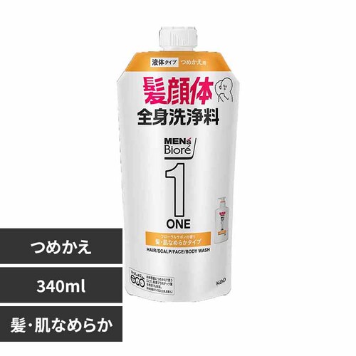 �ԉ� Kao �����Y�r�I�� ONE �I�[���C�������S�g��� �߂����p 340ml ������Ȃ߂炩�y�v���U�Z���N�g�z_0